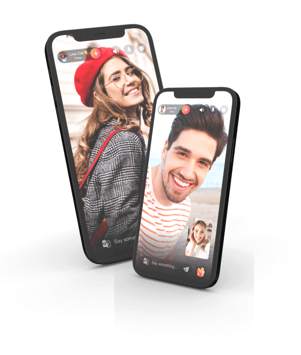 Live video chat interface on LivCam.