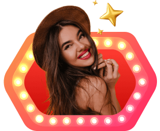 A beautiful woman on LivCam's Goddess wall. 